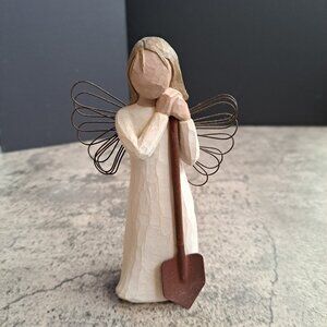 Vintage 2002 DEMDACO Susan Lordi Willow Tree Angel of Garden Figurine